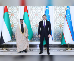 阿联酋总统就发展双边关系向乌兹别克斯坦总统发出信息